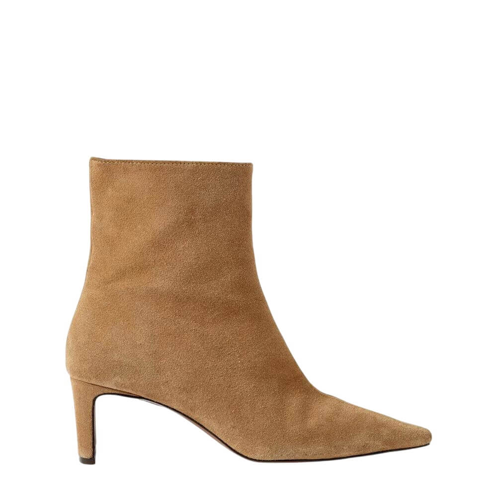 Mint Velvet Macy Neutral Suede Ankle Boots